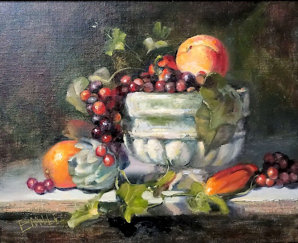 Still Life with Fruit by EMILE (unframed view)